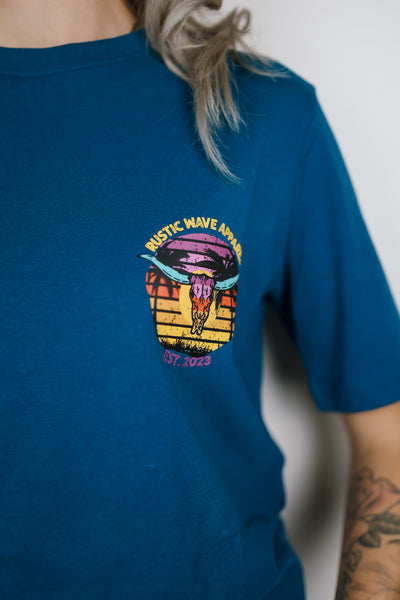 Bullhead Winter Sunset T-shirt Teal