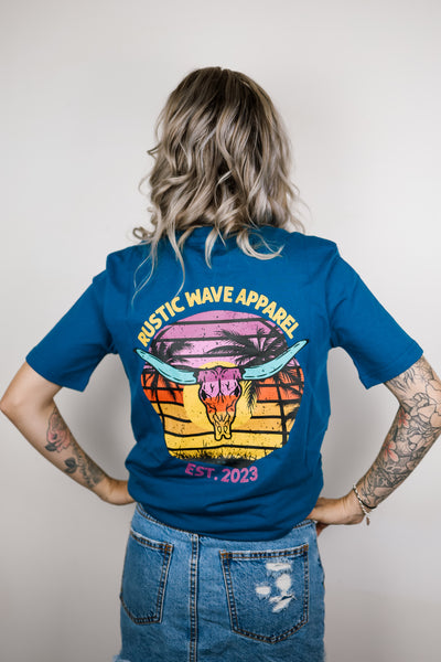 Bullhead Winter Sunset T-shirt Teal